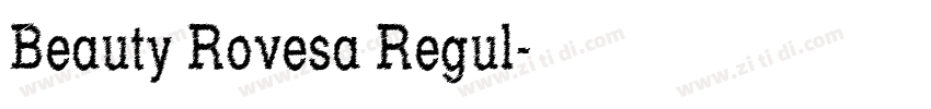 Beauty Rovesa Regul字体转换
